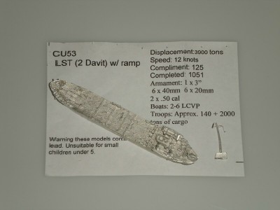 CU053 LST (2 Davit) w/ramp